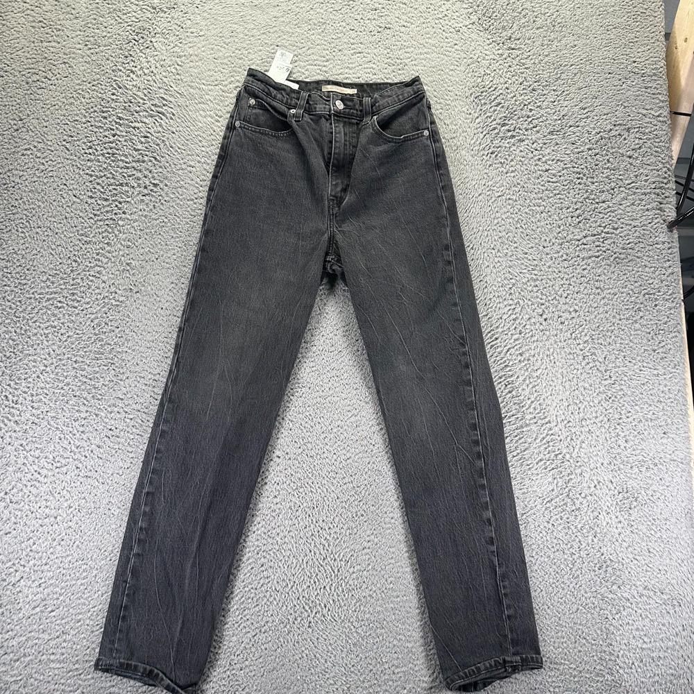 Vintage‎ 70's Levi's Jeans Womens 26x30 Black Cotton Denim Straight Slim Stretch